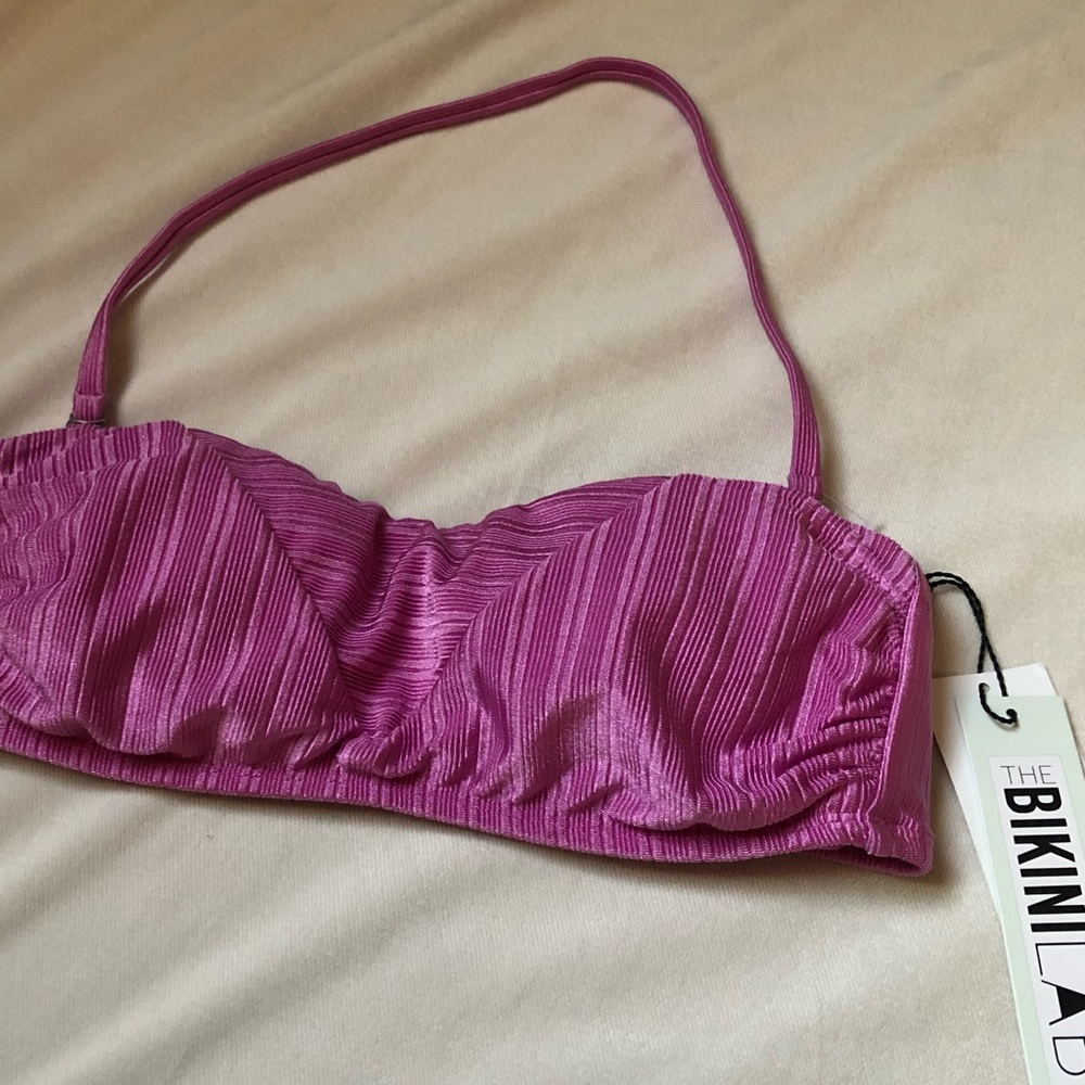 Pink Bandeau Bikini  top